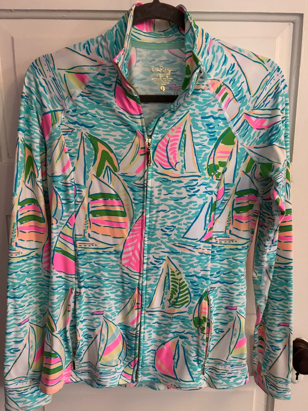 Lilly Pulitzer Luxletic full zip jacket. Small, Like new. You gotta regatta.